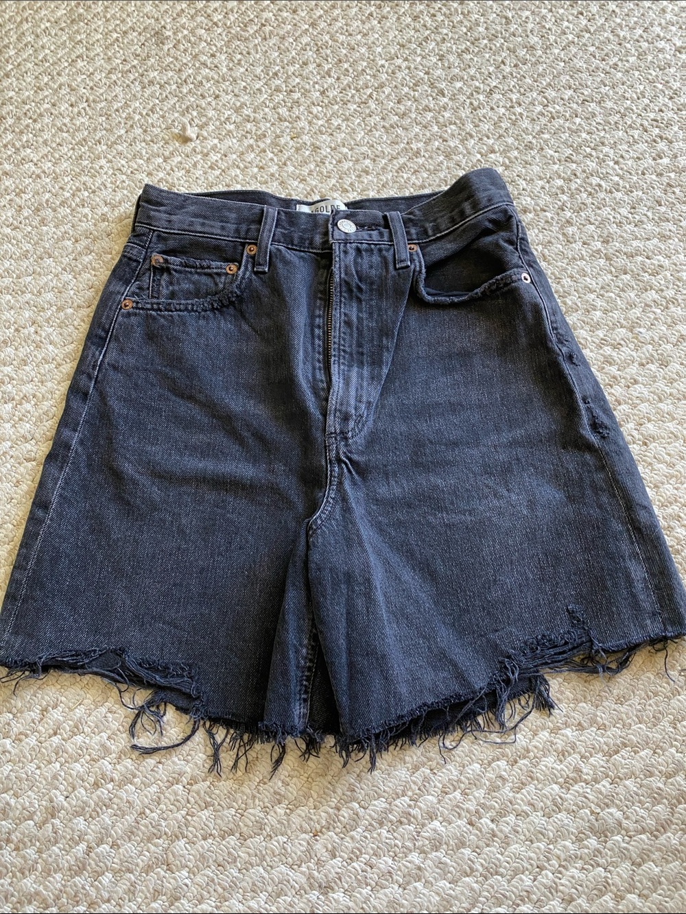 AGOLDE Stella High-Waisted Cut Offs
